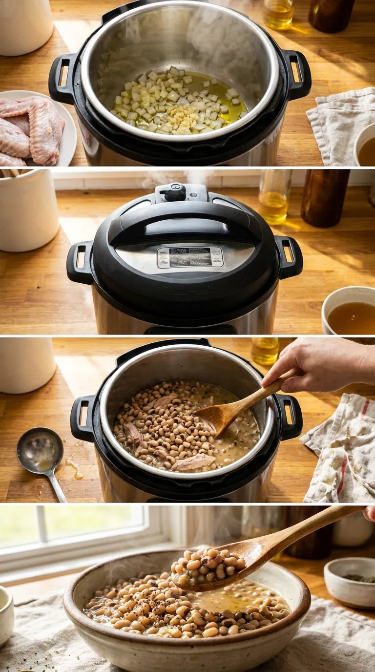 INSTANT POT BLACK EYED PEAS READY IN 30 MIN 3 How to Make Instant Pot Black Eyed Peas