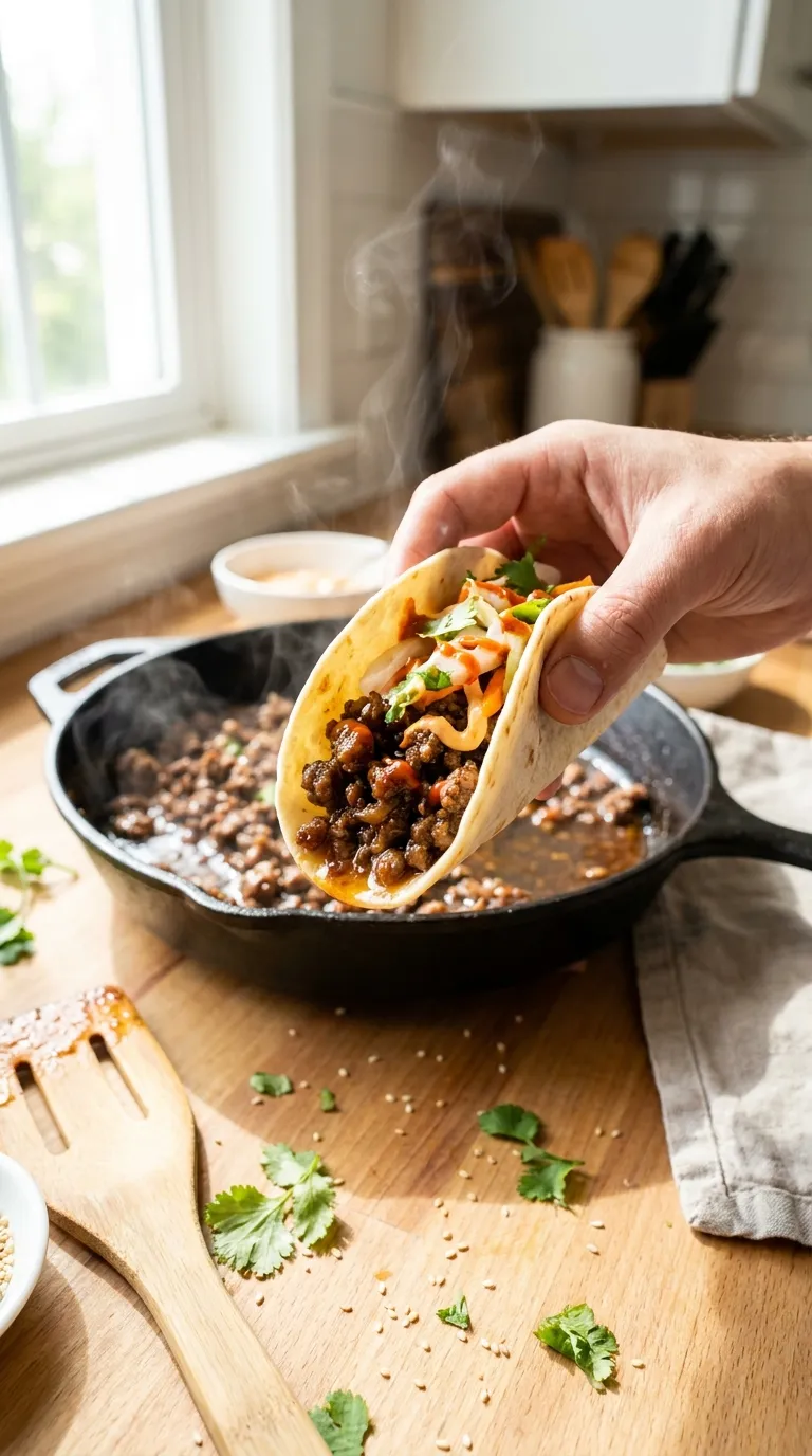 KOREAN BEEF TACOS READY IN 30 MINUTES 3 How to Make Korean Beef Tacos