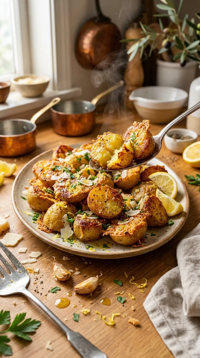 LEMON PARMESAN ROASTED POTATOES CRISPY EASTER 3 How to Make Lemon Parmesan Roasted Potatoes