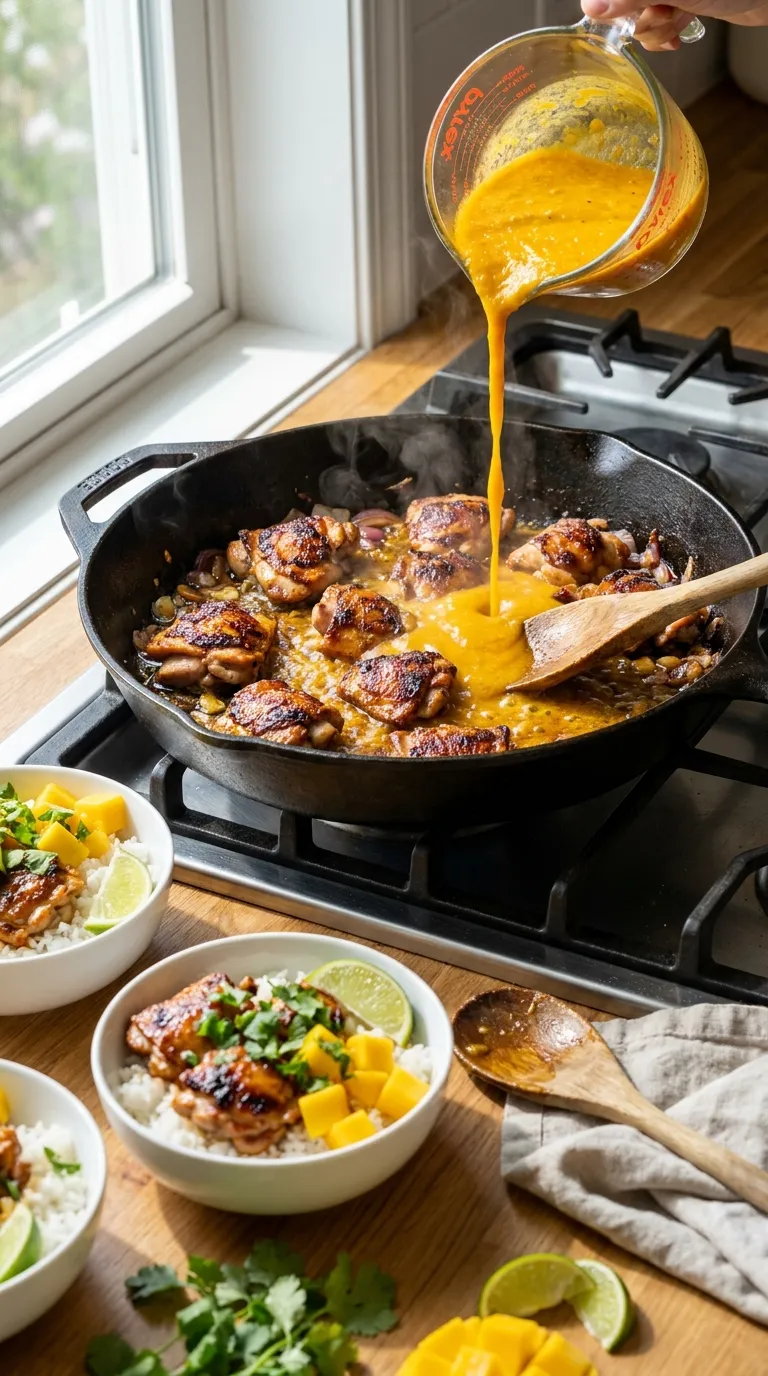 How to Make Mango Chipotle Chicken Rice Bowls