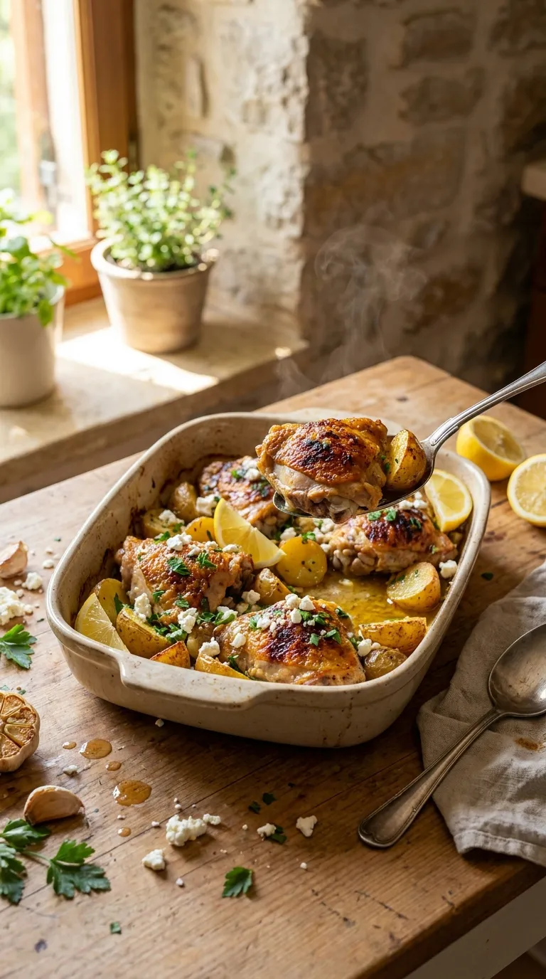 ONE PAN CHICKEN DINNER GREEK VACATION CRISPY 3 How to Make One-Pan Chicken Dinner