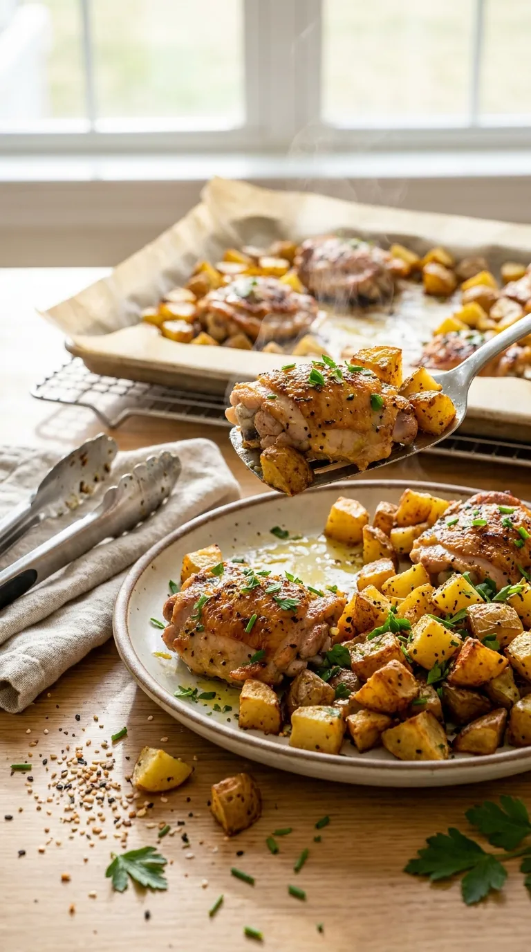 How to Make Sheet Pan Everything Bagel Chicken & Potatoes