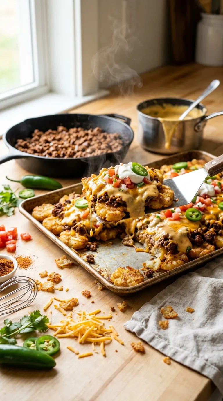 SMASHED TOTCHOS EXTRA CRISPY LOADED RECIPE 3 How to Make Loaded Smashed Totchos