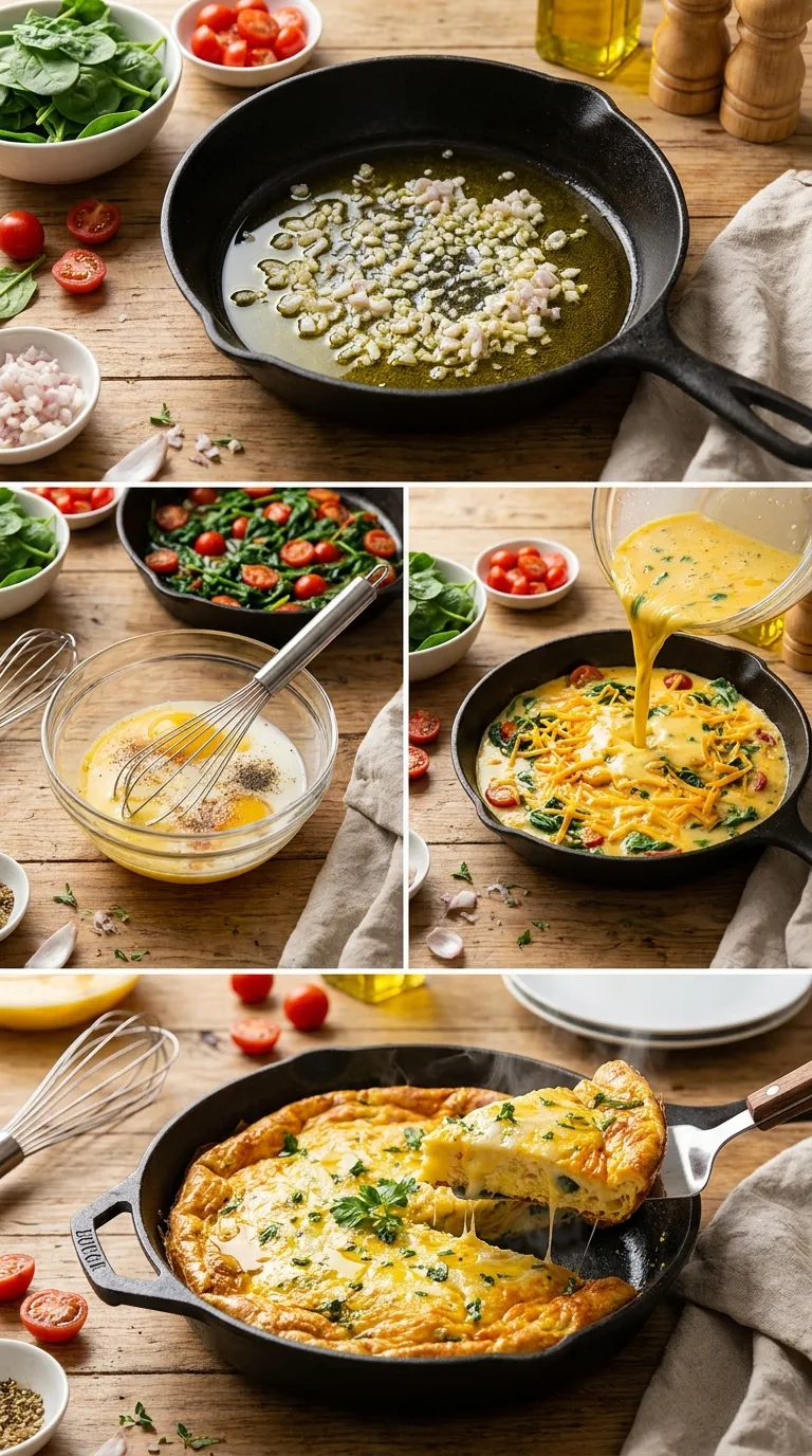SPINACH TOMATO BREAKFAST EGG MUFFINS 30 MINUTE RECIPE 3 How to Make Spinach Tomato Breakfast Egg Muffins