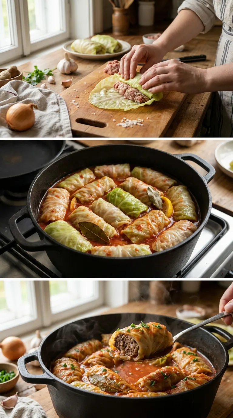 STUFFED CABBAGE ROLLS COMFORT FOOD CLASSIC 3 How to Make Stuffed Cabbage Rolls