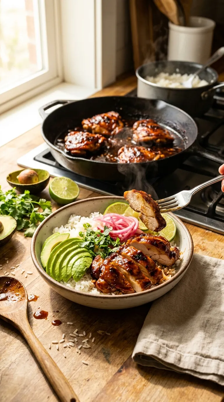 How to Make Chicken Rice Bowls